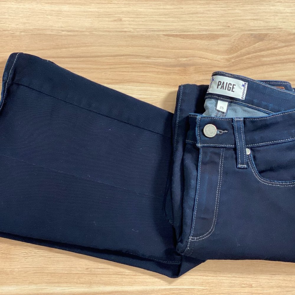 Paige Dark Wash High Rise Bell Canyon Jeans